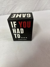 If You Had To   A Party Game - Used Card Game In Box
