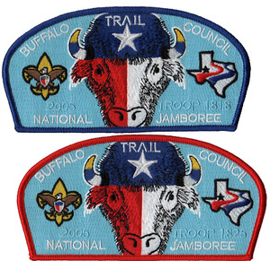2005 Jamboree Buffalo Trace Council IN Set of 2 JSP Bdr (AR537)
