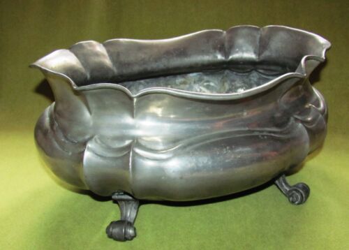 Pewter flower bowl baroque look guild tin 95% - Picture 1 of 1