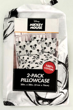 New Disney Mickey Mouse Cotton Standard Pillowcases 2 Pcs 100 Cotton sketch 