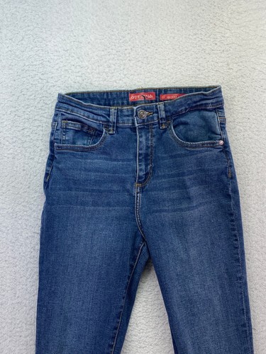 Guess Jeans Youth Girls Size 14 Medium Wash High Rise Skinny Fit Denim Jeans - Picture 2 of 10