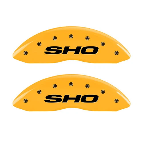 Ford Taurus "SHO" 2010 2011 2012 delantero trasero amarillo MGP cubiertas de pinza de disco de freno Foto 2 de 4