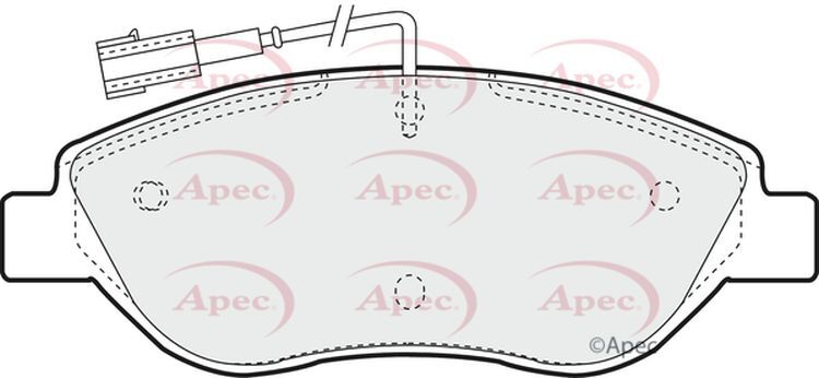 Apec Brake Pads Front R90 71770002 71770112 77362093 77362196 77364589 PAD1275