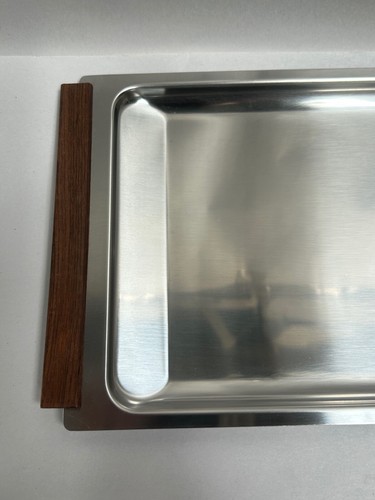 Vtg Modern Eames Era Kalmar Designs Stainless Steel Serving Tray (D) - Picture 4 of 14