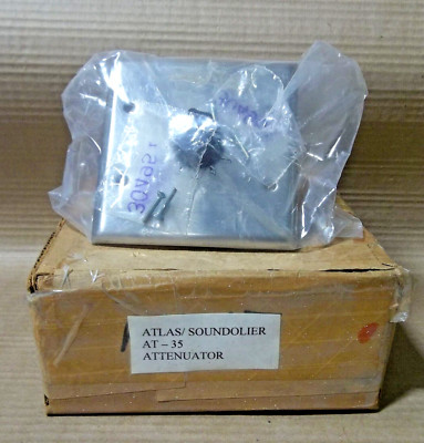 NEW ATLAS SOUNDOLIER AT-35 ATTENTUATOR VOLUME CONTROL STAINLESS STEEL ...