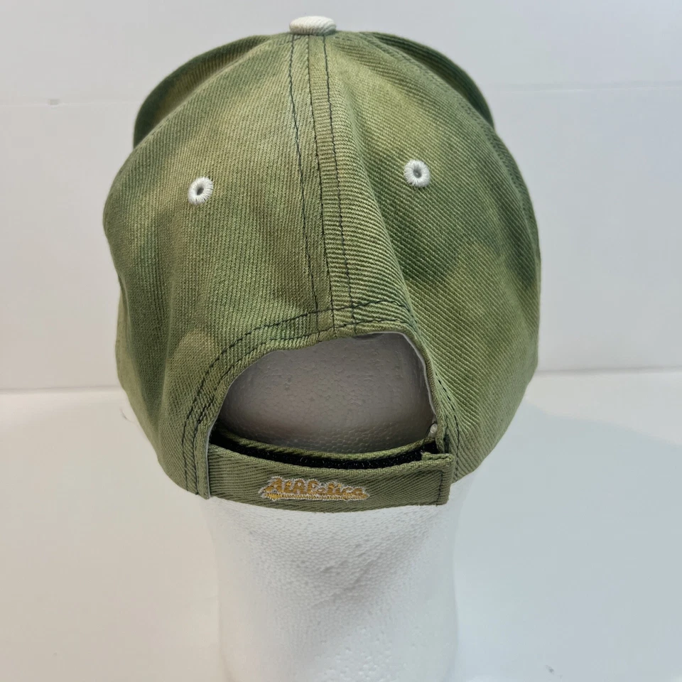 Rare Vintage 1989 World Champion Oakland A's Hat 4 Time Green Tie Dye - Image 3 of 4