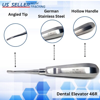 ROOT ELEVATOR BACK ACTION #46R DENTAL INSTRUMENTS - GERMAN STAINLESS CE