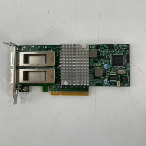 SuperMicro AOC-S40G-i2Q Dual-Port QSFP+ 40Gbps PCI-E 3.0 Network Adapter LP - Picture 1 of 3