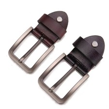 Herren Geschenk Leder Alloy Gürtelschnalle Kopf Ersatz Stift Schnalle 37-40mm DE