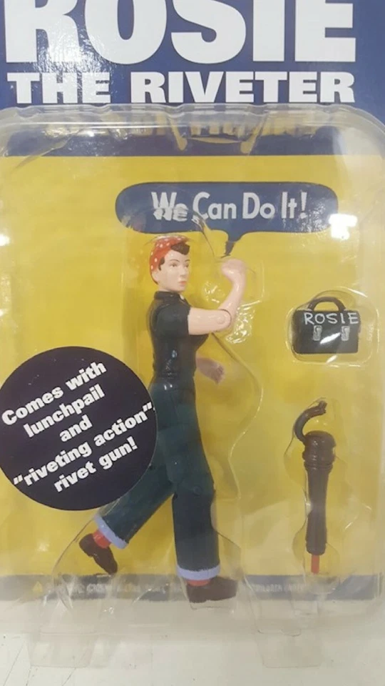 Figura de acción Rosie The Riveter de la Segunda Guerra Mundial accesorios 2003 ¡NUEVA EN CAJA! ¡Nunca abierto! Foto 2 de 4