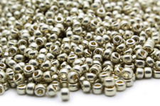 Miyuki Round Rocailles 6/0 Duracoat Galvanized Silver Seed Beads RR-4201