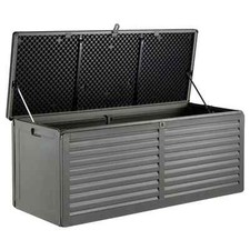 Image of 390L Garden Storage Box Utility Chest Waterproof Jumbo Container Lockable Lid