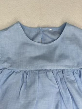 Woman’s Solid Blue Open Bare Shoulder Blouse Top Tunic Size S