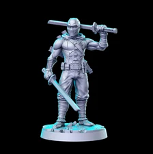 Storm Shadow Sci-Fi Miniature Super Hero Pathfinder Tabletop Game RPG RN Estudio