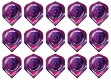 5 Sets Winmau Mega Standard Dart Flights   Ships w/ Tracking - Purple Dartboard