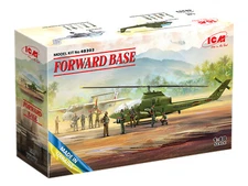 ICM 48303 - Forward base - Aircraft & Pilot figures- 1:48 Scale Model Kit
