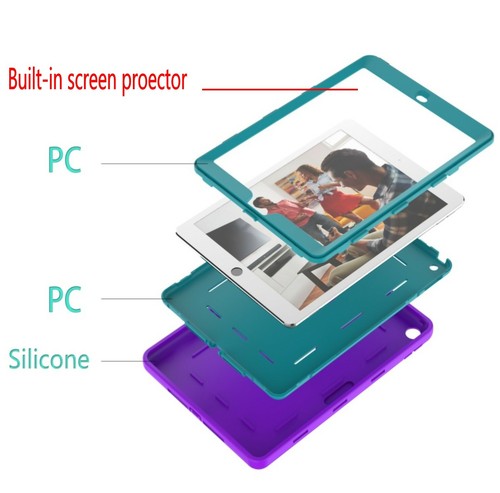 iPad 9th 8th 7th Generation Case10.2" Kids Built-in Screen Protect Silicone Case - 第 49/95 張圖片