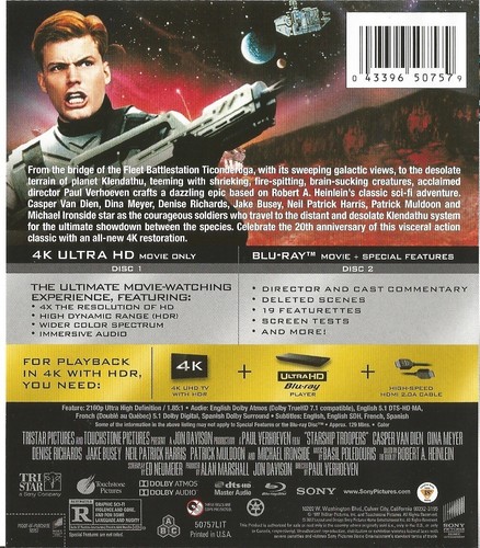 Starship Troopers (4K Ultra HD + Blu-ray) - Picture 2 of 2
