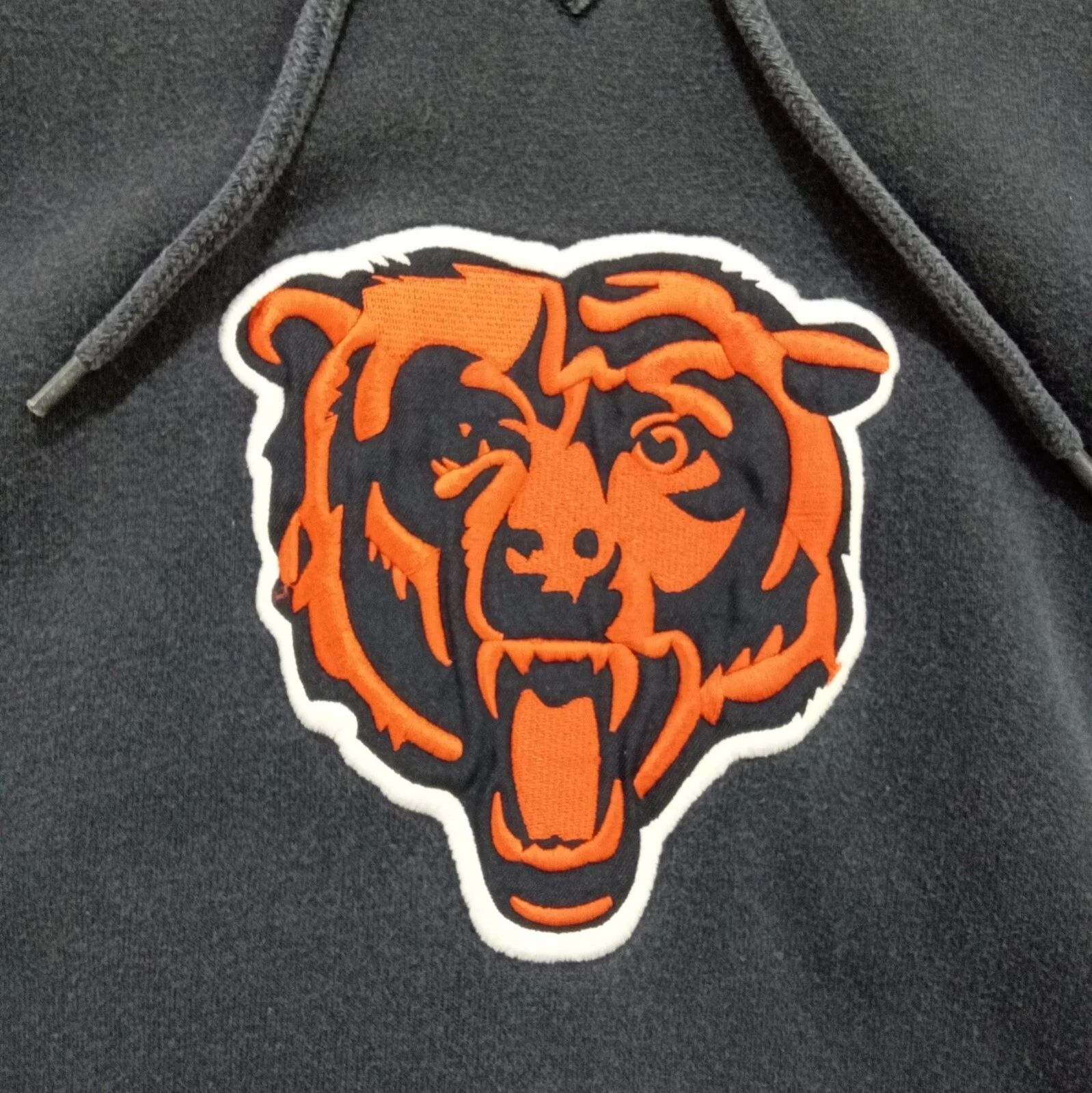 VETEMENTS Felpa con cappuccio uomo NFL Team Apparel Chicago Bears taglia XL blu ricamata