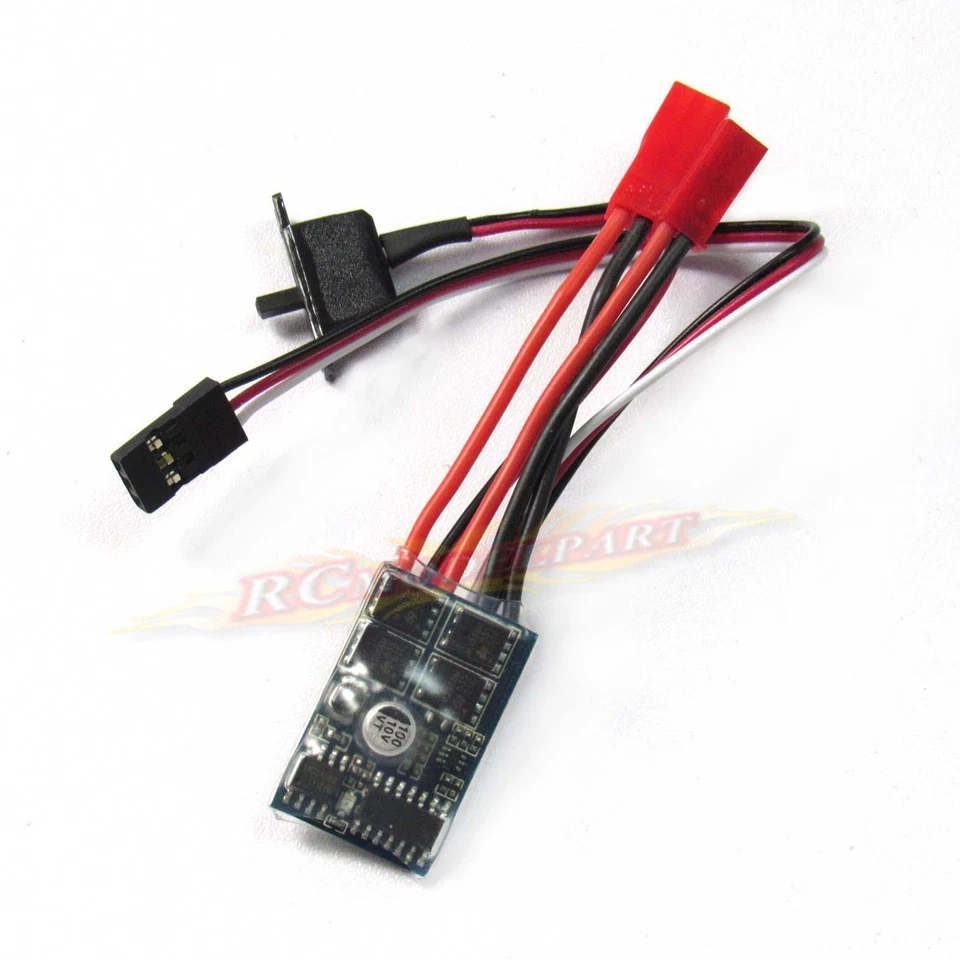 2x 10A ESC Brushed Motor Speed Controller For 1/16 18 24 Car Boat Tank w/o Brake - Image 4 of 4