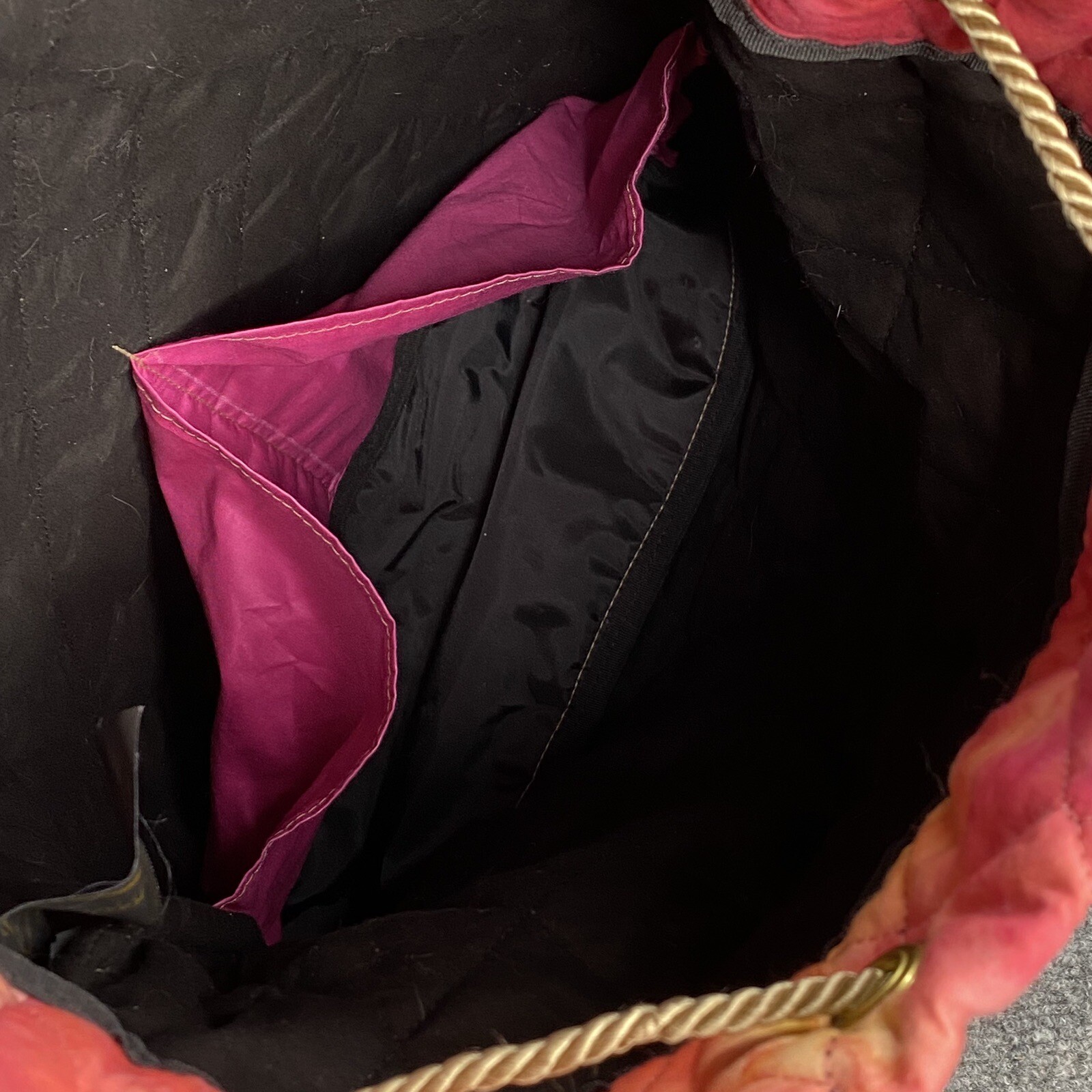 Boho Drawstring Bag Backpack Hippie Festival Quil… - image 13