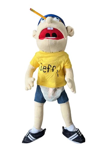 60cm Jeffy Hand Puppet Plush Children Soft Doll Talk Show Party Props Christmas - Picture 22 of 24