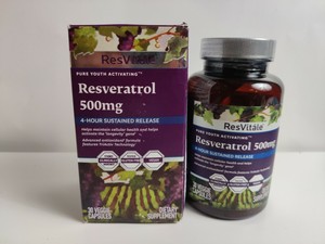 sustained capsules 500mg resveratrol exp hour release