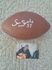 GREEN BAY PACKERS SAM SHIELDS SB CHAMP SILVER AUTOGRAPHED WILSON FOOTBALL PROOF