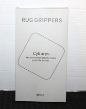 Cykurys Rug Grippers for Area Rugs - Anti-Slip - Washable - 8pcs
