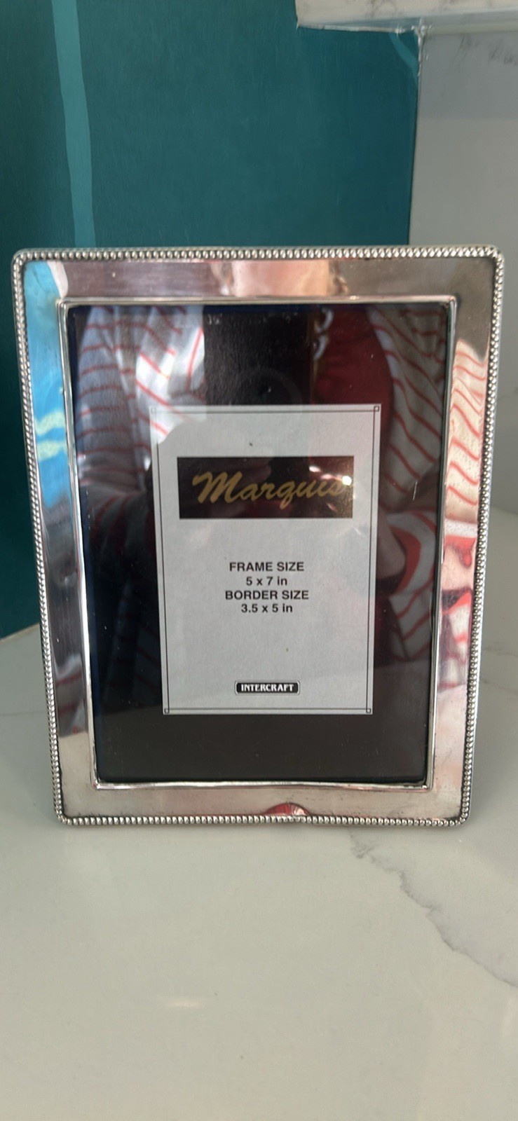 Hallmarked sterling silver photo frame with G.K & C.K maker's mark