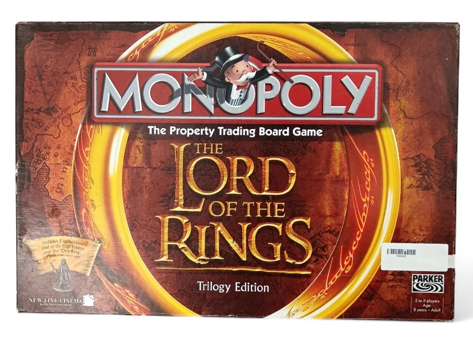 Monopoly Lord of the Rings Trilogy Edition 2003 Board Game Hasbro *Missing Ring* - Image 3 of 4