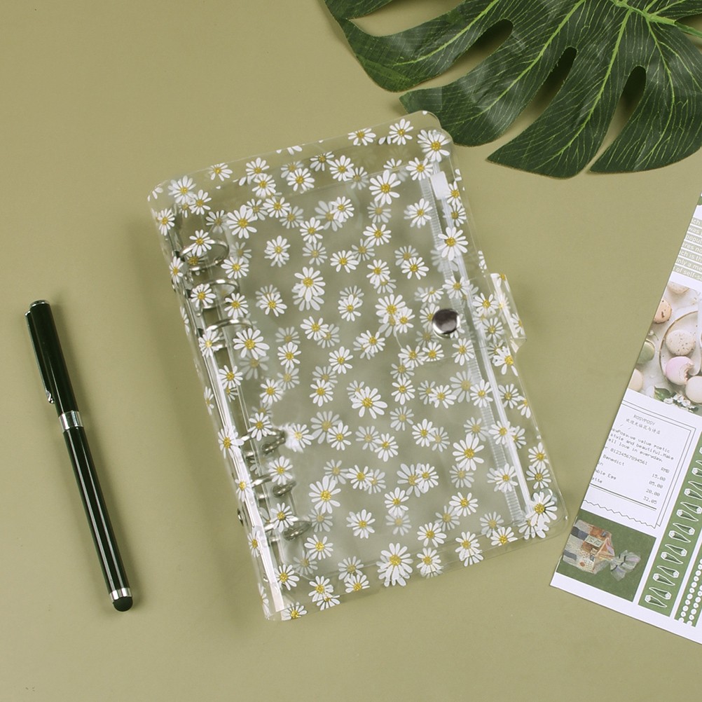 A6 Budget Binder Budget Planner With Clear Sequin Cover 8 Zipper Pockets Card