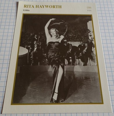 Schauspielerin RITA HAYWORTH | Film-Star-Foto / Sammelbild-Karte #n306
