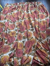 Floral Vintage/Retro Light Filtering Rod Pocket Curtain Panel 42x68