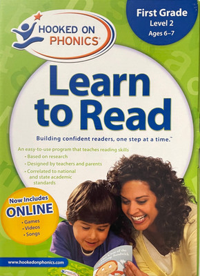 ''Hooked On Phonics'' Learn To Read First Grade Level 2 Ages 6-7 - New Sealed  