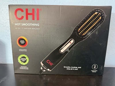 CHI Hot Smoothing 3 in 1 Dryer Brush black color  Brand New 