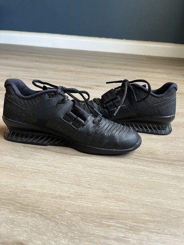 Nike Romaleos 3 Weightlifting Shoes Black Mens 6.5 Women's 8 Powerlifting Gym - Picture 7 of 9