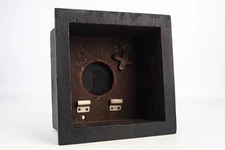 Antique Homemade Large Format Camera Recessed Lens Board with Packard Shutter