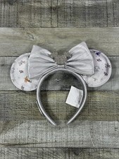 Disney Loungefly 100 Years Anniversary Minnie Headband Ears Silver Adult
