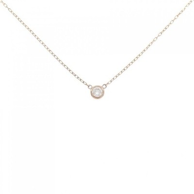 Authentisches K18PG Solitär Diamant Collier 0,10 kt #260-008-059-0491