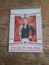 2023 Panini Chronicles Donruss WWE 196 Sarah Schreiber Voices Of The Ring