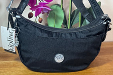 Kipling Premium NERINA Sling Bag Sparkly Black BNWT