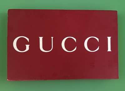 Authentic Gucci Burgundy Empty Gift Storage Box 11.2”x7”x4 