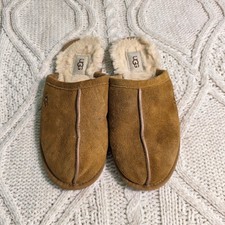 UGG Scuffette II Slippers Chestnut Suede Shearling Women 8