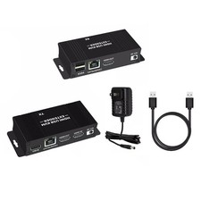 HDMI KVM Extender with USB KVM Control RJ45 60m over cat5e/6 Mouse Keyboard