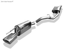 Fox Komplettanlage ab Kat Opel Calibra A Turbo 135x80mm flachoval eingerollt