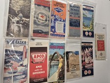 Vintage Road Map & Travel Brochure Lot Chevron Texaco Standard RPM 1940s-1960s