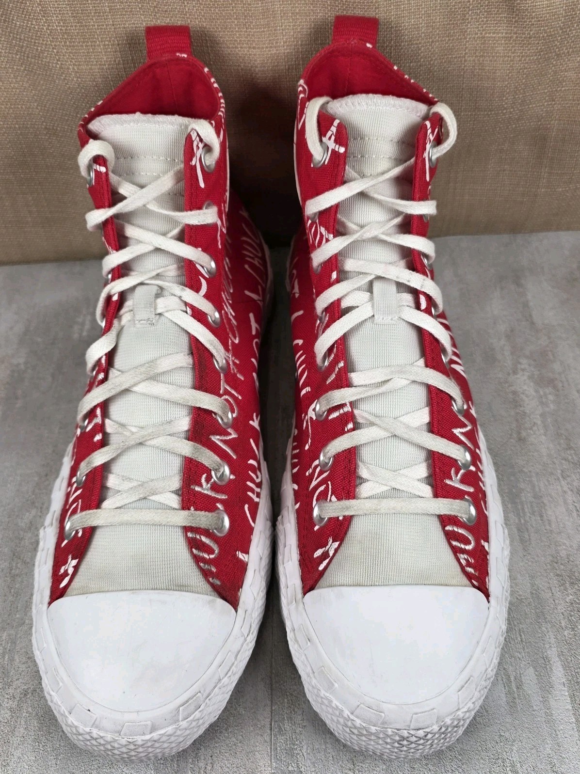 Converse UNT1TL3D Hi Not A Chuck Mens Size 12 Red White Platform Shoes Sneakers