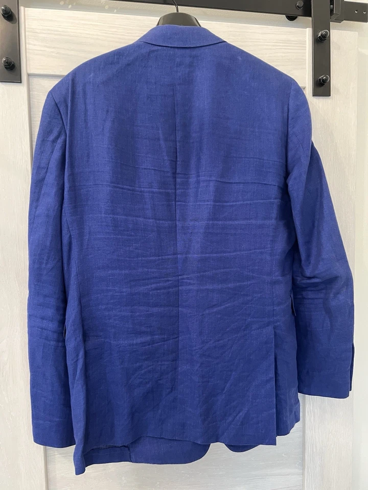 Burberry jacket blue, size 54 or US42 Made in Italy - Image 3 of 4