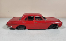Bandai Mercedes Benz 250 Sedan Car Tin Friction Toy Japan In Red